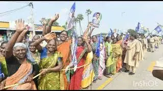 #ys Jagan visited forms who suffered by cyclone # Ys Jagan Mass craze #people leader 