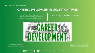 Success Workshop: Career Development in Uncertain Times &ndash; April 30, 2020