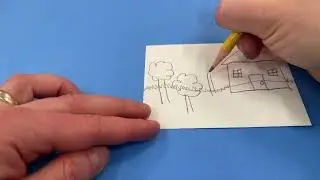 Draw and color your mini landscape