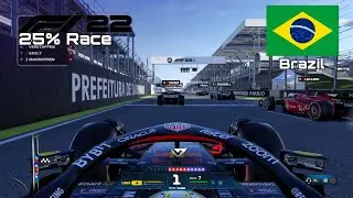 F1 2022 GAME | 25% Race Brazil - Max Verstappen | PS4 Gameplay