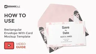 How To Use Guide Rectangular Envelope With Card Mockup