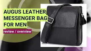 Augus Leather Messenger Bag Review: Stylish & Functional for Work