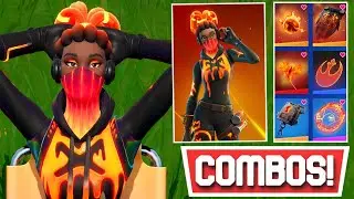 *NEW* BEST TECTONIC KOMPLEX SKIN [VOLCANIC ASSASSIN QUEST PACK] COMBOS! | Fortnite