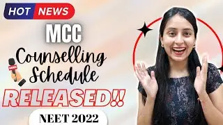 LATEST NEWS: NEET 2022 Counselling Schedule Announced🔥#neet