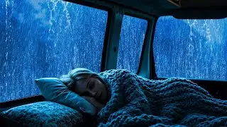 Rain in Car at Night 🚗 Sleep Sounds ASMR to Fall Asleep and Recharge