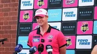 Steve Smith Media Talk Ahead of Sydney Sixers Remainder | BBL 