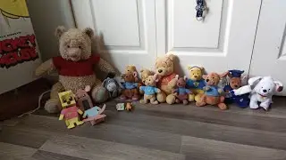 Christian's Winnie the Pooh Collection! Plush, Figure, puppets, and pins