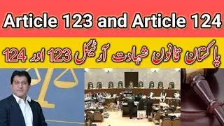 What is Article 123 of  Qanoon e Shahadat Order?