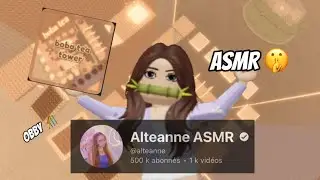 Vid&eacute;o Asmr sur Roblox obby 🍯🍡 ​@alteanne