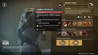 New Xur Has Lumina Catalyst! 68 Stat Exotic Armor For All 3! Destiny 2 Final Shape #Goku