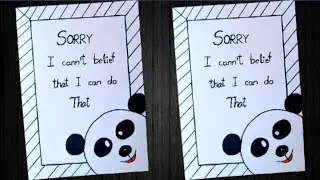 Sorry Card Making Ideas | Handmade Card Ideas | Greeting Card | Trending |Sorry Card For Best Friend