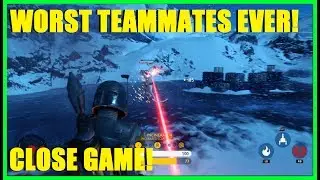 Star Wars Battlefront - Got the worst teammates EVER (again) | They wanted to be heroes XD