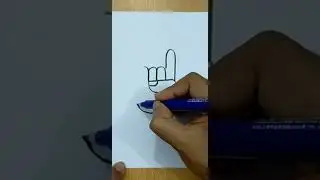 Hand drawing with letter M #shorts