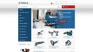 Tools & Equipment Store Responsive Shopify Theme by ZEMEZ Website Template - 54600