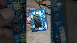 TPA3116d2 2x120w dual channel stereo dc12-26v digital amplifier board #shortvideo #electronic
