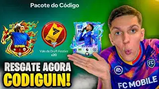 🚨CORRE RESGATAR ACABOU DE SAIR!🤩 NOVO CODIGUIN e ESTEV&Atilde;O 117 GR&Aacute;TIS no FC MOBILE 26