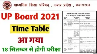 UP Board Exam New Time Table आ गया || UP Board Re Exam Time Table 2021 || UP Board Exam News Today