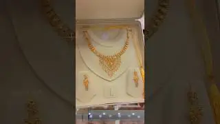 light weight gold necklace set design ❤️😍💞 #gold #jewellery #wedding #necklace #beautiful #trending