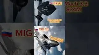 SR-71 Blackbird vs MiG-25 Foxbat ⚡ The Fastest Jet Race Ever