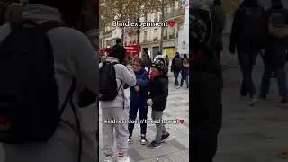 Social experiment: kindness doesn't need to wait🥹❤️#socialexperiment #touching #moving #blind