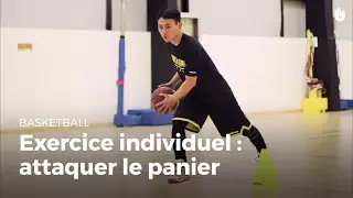 Exercice individuel : attaquer le panier en dribble | Basketball