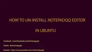 How to uninstall notepadqq editor in ubuntu