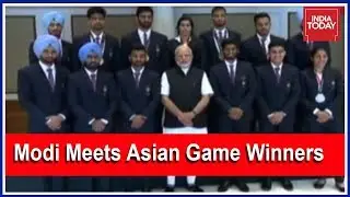 Breaking | PM Modi Addresses Asian Games Winners At Delhi Residence