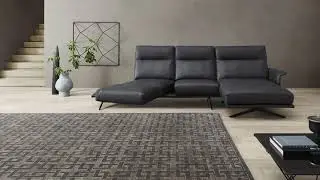 Cilia Ecksofa mit Longchair und Drehsitz