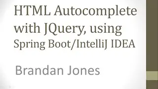 Add a simple JQuery Autocomplete to HTML with Thymeleaf