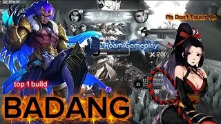 Badang full roam gameplay !! Top 1 build !! Mobile legends #mobilelegends 