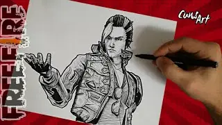 COMO DIBUJAR A HAYATO | FREE FIRE | how to draw hayato
