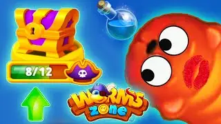Червячная Зона. День ПИРАТА. Как выиграть скин пират. Worms Zone.Как пройти все задания. Змейка.