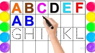 ABC Dotted Tracing, English Alphabet Writing, Preschool learning #alphabets #kidssong #toddlers