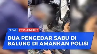 POLSEK BALUNG AMANKAN PENGEDAR SABU SPESIALIS PINGGIRAN KOTA DI JEMBER