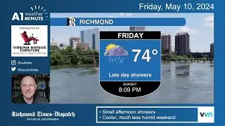 Showers ahead of a cooler RVA weekend | Sean Sublette has the forecast