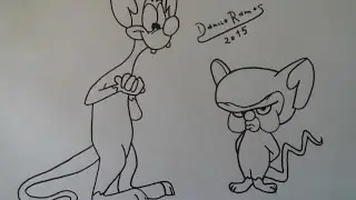 How to draw Pinky and the Brain
