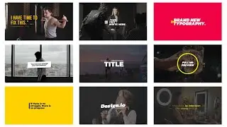 Contrast Titles After Effects Template