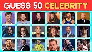 Guess the Celebrity Quiz 🧠 | 50 World-Famous People Quiz