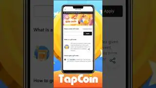 CLAIM NEW TAPCOIN GIFT CODE!