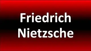 How to Pronounce Friedrich Nietzsche?