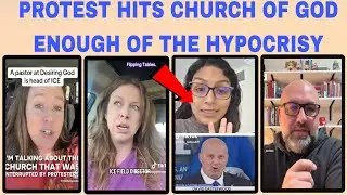 Protesters interrupt church service led by ICE official, sparking backlash from MAGA supporters