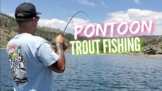 Great Day of TROUT FISHING on the PONTOON!