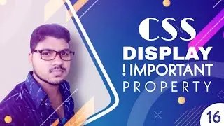 How to Use CSS Display and !Important Property | CSS Tutorial: 16 || BY CodePrime