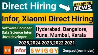 🔥Hurry up | Face to Face Interview | Direct walkin | Biggest opportunity|infor(step by step process)