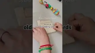 Reused of old wedding cards🎁#trendingshorts #youtubeshorts #viralvideo #recycling #giftideas