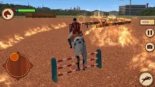 I rode a horse in Stable Horse Animal Care Games!