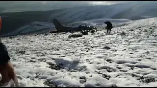 Turkish military plane crashes into hillside