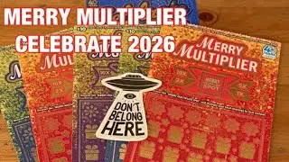 Merry Multiplier & Celebrate 2026 Tickets‼️California Lottery Scratchers🤞🍀🍀🍀