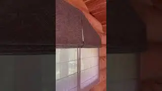 Двойные шторы на скошенное окно