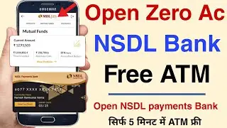 open zero balance bank account | How to Open Zero Balance NSDL Payments Bank Account - Free ATM Card